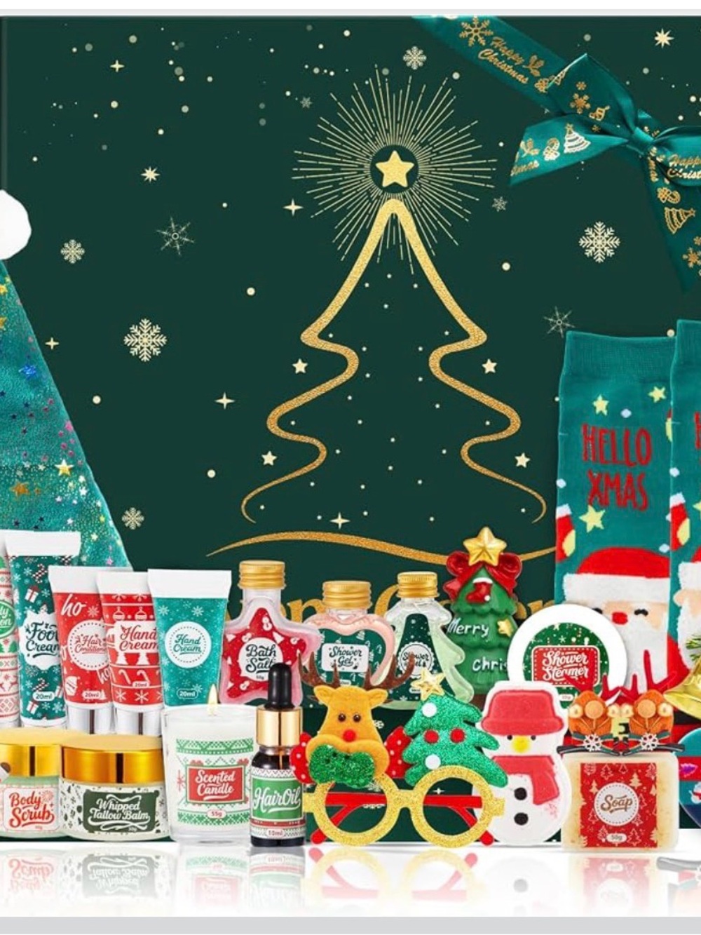 24 Day Beauty Advent Calendar Skincare Bath Gift Set Women Girls NEW SEALED